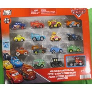 NEW Disney Cars Mini Racers Variety 15 Pack Metal Racing JOCKO FLOCKO MACK 2024